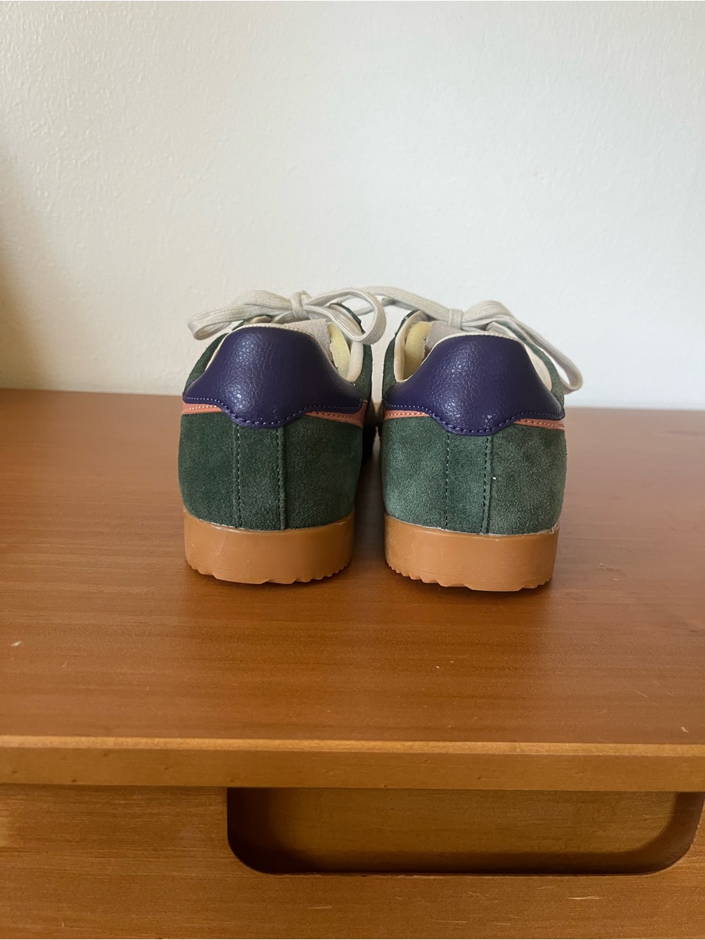 Gola Classics Women's Elan Sneakers In Evergreen/Terracotta/Plum — image 3 of 8